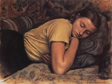 durmiendo katya 1945 ruso Pinturas al óleo